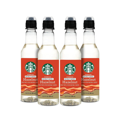 Starbucks Assorted Naturally Flavored Coffee Syrup, 12.17 oz, Pack of 4