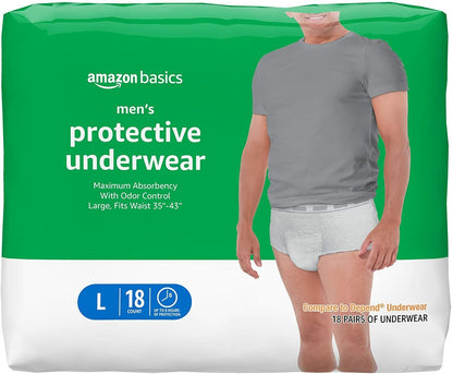 Incontinence Pull Up On Underwear Diapers for Men, Maximum, Compare To Depend