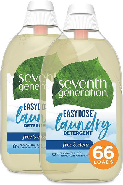 Seventh Generation EasyDose Concentrated Liquid Laundry Detergent, 132 Loads