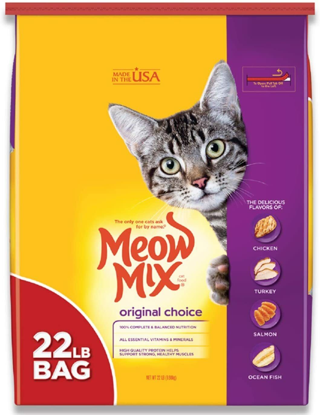 Meow Mix Original Choice Dry Cat Food - Chicken, Turkey, Salmon & Oceanfish