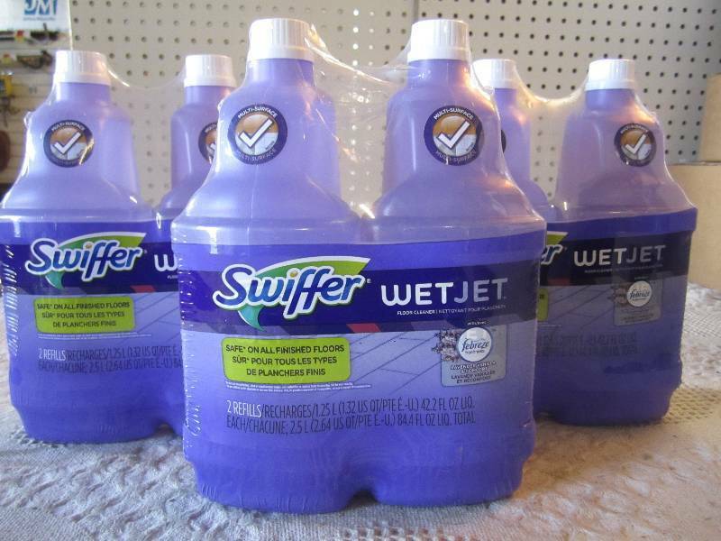 Swiffer WetJet Refills, Lavender Vanilla & Comfort & Febreze 42.2 (Pack of 2)