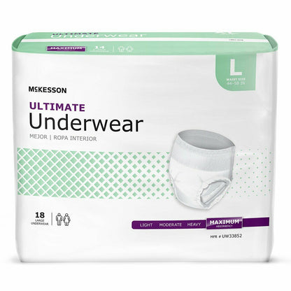 McKesson Ultimate Pull On Up Incontinence Underwear Diapers Maximum L/M/XL