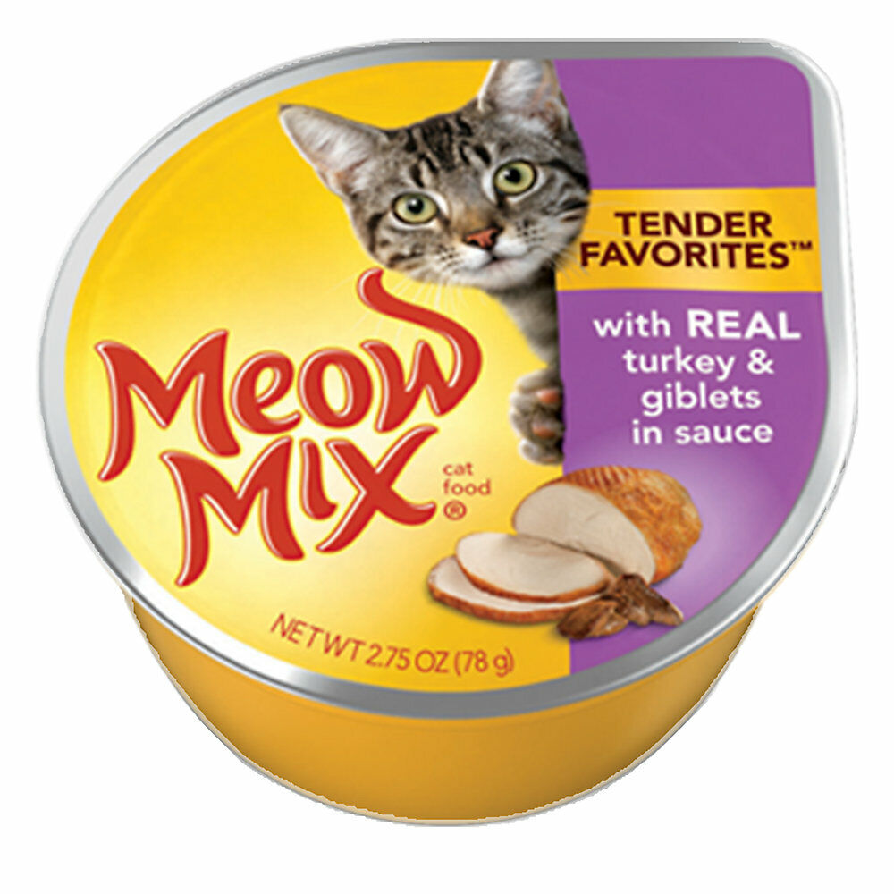 Meow Mix Tender Favorites Wet Adult Cat Food in Sauce, 2.75 oz, Pack of 12