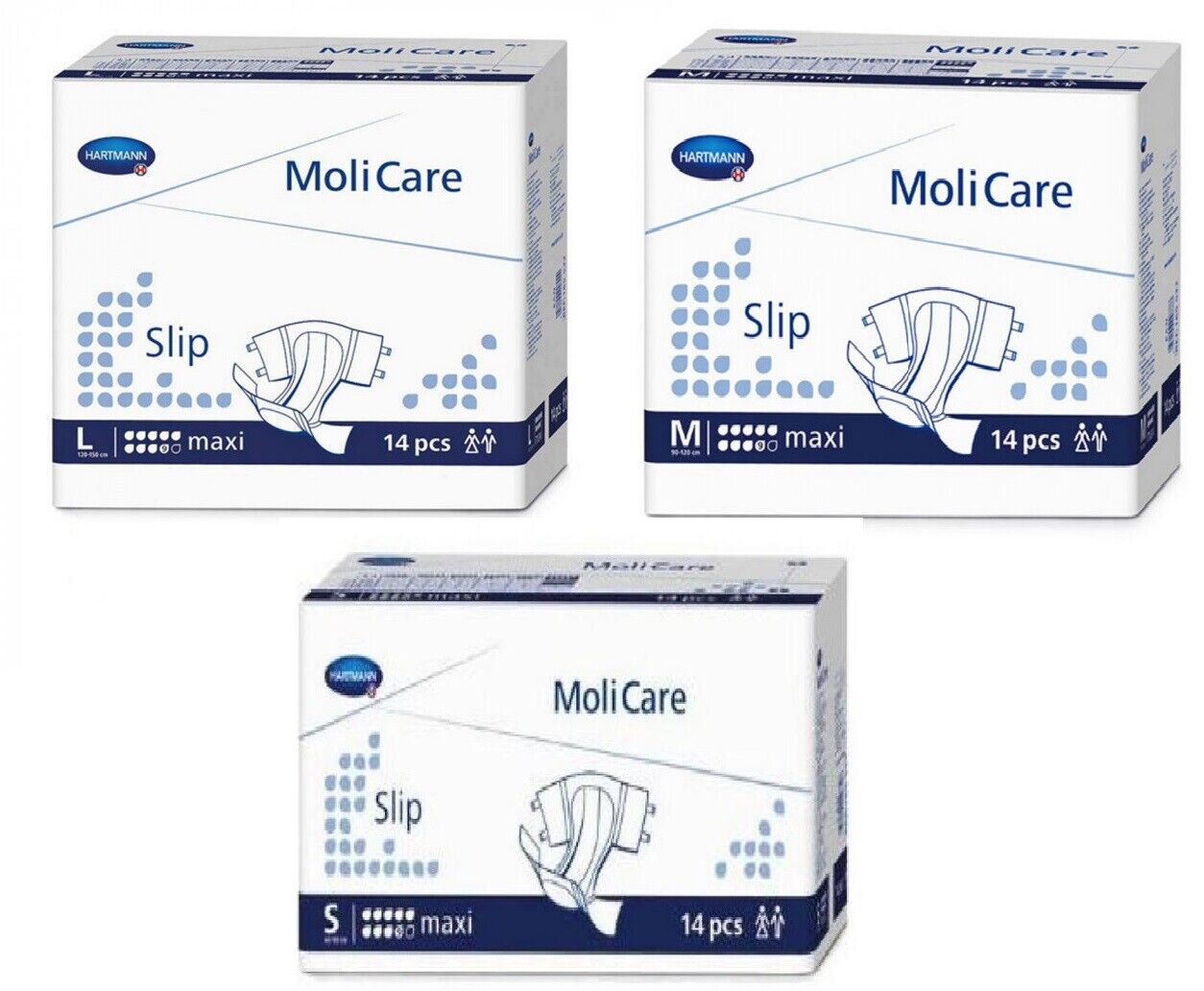 MoliCare Slip Maxi Incontinence Underwear Briefs Diapers, Overnight S/M/L