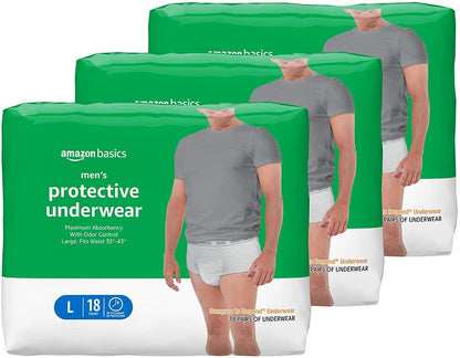 Incontinence Pull Up On Underwear Diapers for Men, Maximum, Compare To Depend