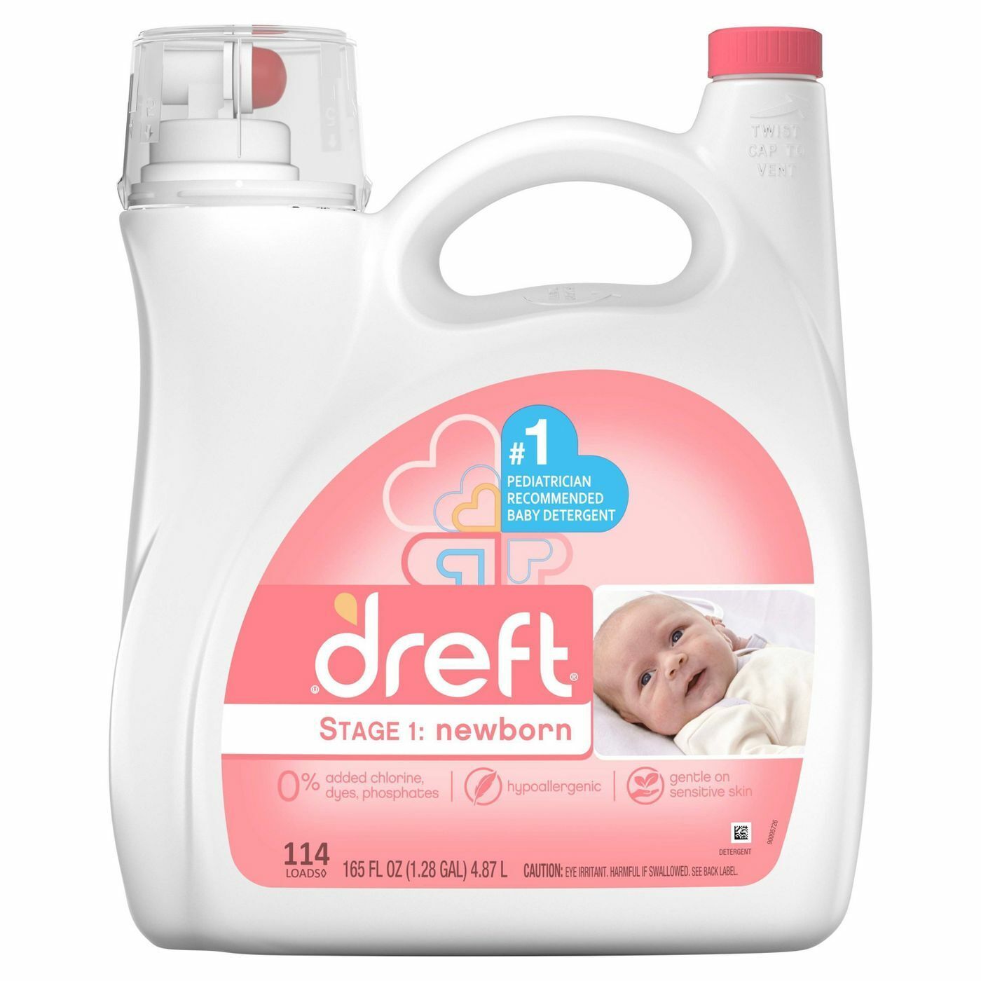 Dreft Stage 1 & 2: Newborn, Active Baby & Family Friendly Laundry Detergent
