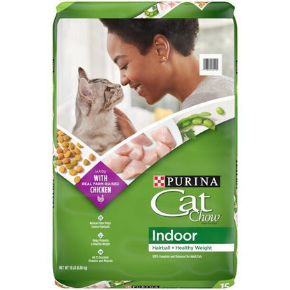 Purina Cat Chow Indoor Hairball + Healthy Weight Dry Cat Food, Chicken Flavor